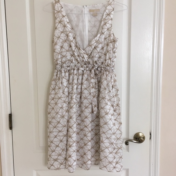 Michael Kors drawstring waist summer dress 6 - Picture 1 of 7